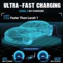 Level 2 EV Charger - Portable 40 Amp 9.6kW EV Charger, NEMA 14-50 Plug Electric Vehicle Charging Stations for J1772 Electric Cars, 25' Cable Smart 240V EV Chargers for Home