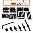 67PCS M6 Crib Hardware Replacement Kit 6Sizes Bed Frame Bolts and Nuts Hardware for Furniture Crib Screws (M6x12mm/20mm/25mm/30mm/40mm/60mm) DD026-b