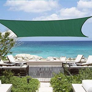 Shade&Beyond Sun Shade Sail 16'X20' Permeable Canopy Green for Patio Garden Yard Deck Pergola (We Make Custom Size)
