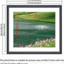 24x27 Picture Frame Solid Wood Black, Display 20"x23" (With mat) or 24"x27" (Without mat) Painting,Puzzles,Photos, Poster (F23B2427W2023)