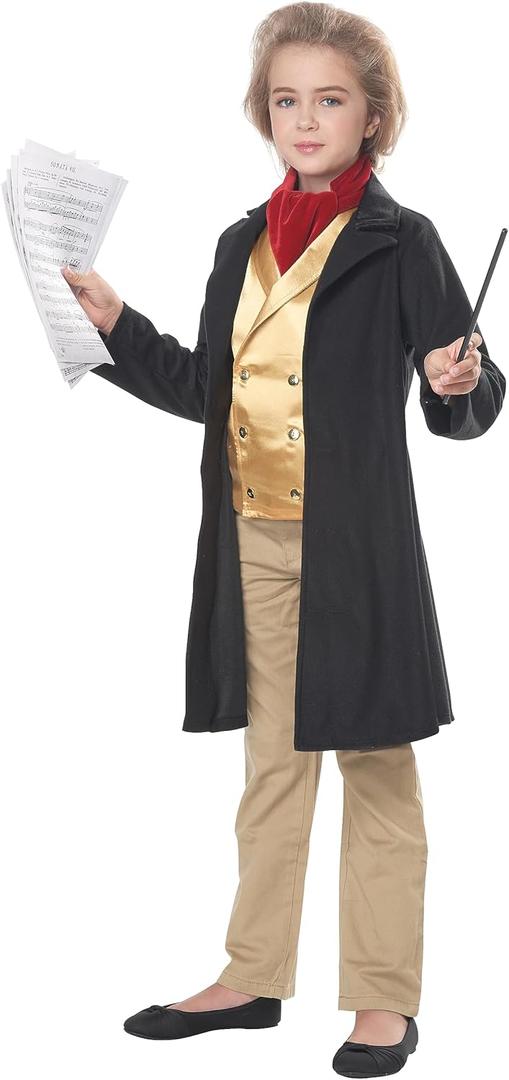 California Costumes Kids' Famous Composer/Beethoven, S