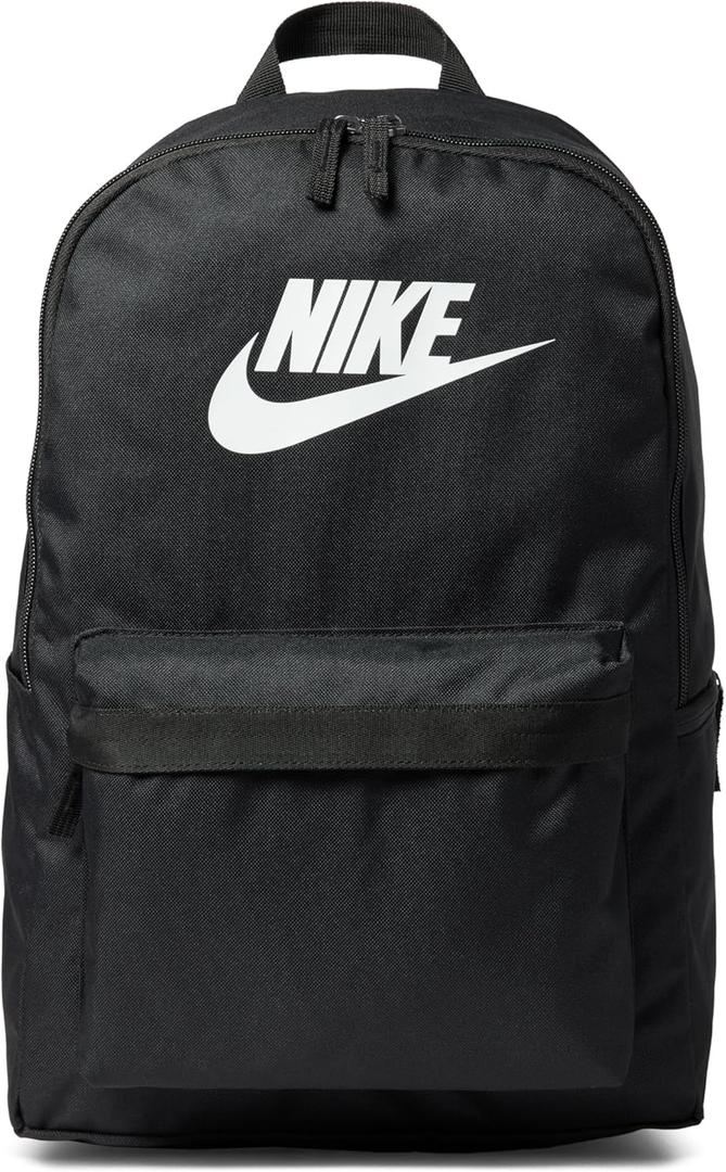 Nike unisex-adult Heritage Backpack (25l) (Medium, Black/Black/White)