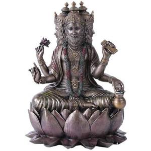 Hindu Brahma God Four Faced Vedas Statue