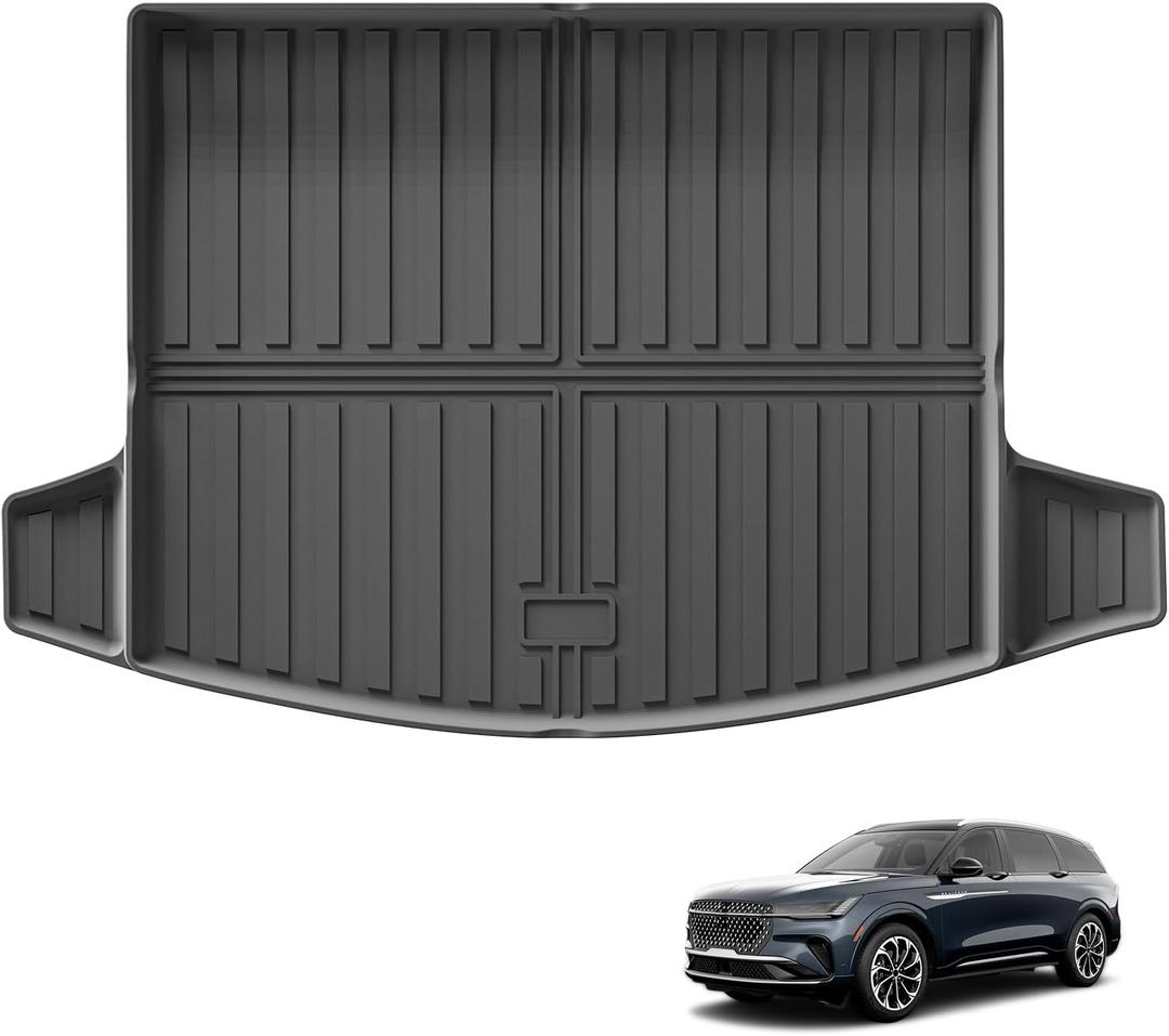 SMABEE Cargo Liner for Lincoln Nautilus 2024 2025 2026 All Weather Trunk Cargo Mat for 2025 2026 Nautilus Accessories Boot Liner TPE Protective Pad Anti-Slip Waterproof Interior,Black