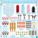 Shemira DIY Snowman Kit, Christmas Crafts for Kids, Modeling Air Dry Clay Craft Kits for Kids, DIY Christmas Ornaments Kits,Party Favors Stocking Stuffers (12)