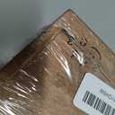 70Pcs Wooden Rubber Alphabet Letter Number Stamps, Rectangular, Capital & Lower Case, DIY Craft Card Making, Scrapbooking Supplies (Dark Wooden) (Reddish Brown)