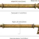 Asidrama 10 Pack 5 Inch(128mm) Brushed Antique Brass Cabinet Pulls, Kitchen Aged Brass Cabinet Handles Vintage Hardware for Cupboard Drawer