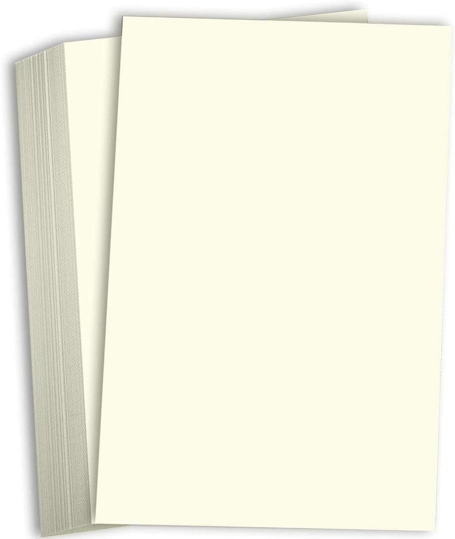 Hamilco Cream Cardstock 11x17 Paper Heavy Weight 80 lb Cover Card Stock