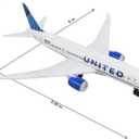 Daron Toy Airplane United Airlines Die-Cast Metal Model Airplane Toy with Plastic Parts for Kids Ages 3+
