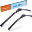 Wiper Blades 26" + 17" Automotive Replacement Windshield Wiper Blades for My Car Premium All-Seasons OE Quality Wipers for Front Windshield(Set of 2)