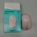 Logitech M240 Silent Bluetooth Mouse, Wireless, Compact, Portable, Smooth Tracking, 18-Month Battery, for Windows, macOS, ChromeOS, Compatible with PC, Mac, Laptop, Tablets - Rose (One Size)