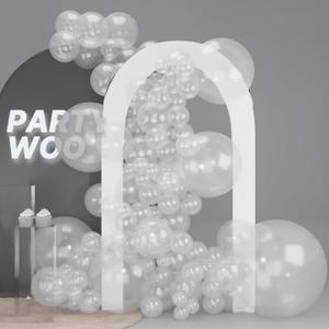 PartyWoo Clear Balloons 127pcs Different Sizes of 36 18 12 10 5 Inch Transparent Balloon Arch Kit for Graduation Wedding Baby Shower Bridal Shower Anniversary Birthday Party Decorations Clear-Y2