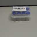 2ml Sealed Vials with Self Healing Injection Port and Plastic-Aluminum Flip Caps,Glass Empty Vials for Injection 10 Pack