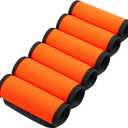 6 Pack Luggage Handle Wrap, Luggage Handle Wraps for Suitcase, Bright Orange Luggage Tags, Suitcase Tags identifiers for Travel Accessories
