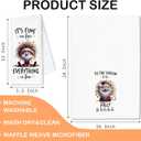 Funny Christmas Santa Kitchen Towels, Santa Claus Decor, Humor Xmas Lights Holiday Decorative Dish Tea Hand Towels for Kitchen Bathroom, 16x24 Inch Set of 2 (Gnome)