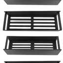 Side Refrigerator Storage Rack, Powder Coating Iron Magnetic Kitchen Shelf, Wall Mounted Rack | Refrig Side Rack | Fridge Organizer Shelf for Kitchen (4PCS)