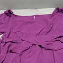 SCOMCHIC Women's Plus Size Off The Shoulder Peplum Blouse Top Half Bell Sleeve Tie Waist Ruffle Hem Babydoll Tops, Size XL