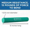THERABAND FlexBar Resistance Bar, Medium, Green Flex Therapy Bar for Physical Therapy, Wrist & Forearm Exercise Equipment, Non Slip Grip, Compact Design