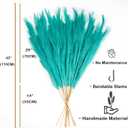 Pampas Grass Decor Tall, 43"/110cm Faux Pampas Grass 6 Stems Large Pompass Grass Branches Tall Bulk Boho Flower Arrangement for Home Room Wedding Party Decor (Green)