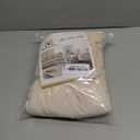 H.VERSAILTEX Armless Accent Chair Covers Thick Velvet Armless Chair Slipcovers High Stretch Chair Covers for Living Room Hotel Machine Washable Furniture Protector with Elastic Bottom, Ivory