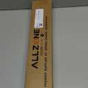 ALLZONE Heavy Duty Tension Shower Curtain Rod 42-83 Inches for Bathroom, Window, Non-Slip, Adjustable with Strong Spring Pole for Closet, Doorway, No Rust, No Drilling, Black
