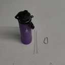 Farsea Insulated Water Bottle With Paracord Handle, Protective Boot and 2 Lids (Straw Lid & Spout Lid), Stainless Steel Water Bottle Wide Mouth, Double Wall Sweat-Proof BPA-Free, 24 oz (Purple)