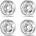 16 Inch Wheel Skins for 2003-2014 Chevy Express GMC Savana G1500 G2500 G3500 H1500 & 2015-2026 2500 3500, Fits 8-Lug 5-Vent Steel Wheels, GM OEM #9595400, #9595396, #9595398, Chrome 4-Pack