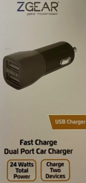 ZGear 24 W Dual USB Car Charger