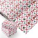3 x PlandRichW Teddy Bears Christmas Wrapping Paper 4028 Inch Jumbo Sheets, Non-Tear Bulk Gift Wrap - Santa Trellis with Reindeer, Gingerbread, Candy Canes - 4 Pre-Cut Sheets for Kids & Adults