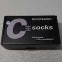 FuelMeFoot 3 Pack Copper Compression Socks - Compression Socks Women & Men Circulation - Best for Medical,Running,Athletic (Small-Medium, 00 Black)