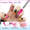 2 x 12 Colors Nail Art Pens Set, 3D 0.5MM Nail Polish Pens, DIY Nail Markers, Quick Drying Long Lasting Paint Graffiti Point Dotting Liner Pen Tools for Home & Salon