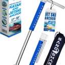 SandShark Anchor - Premium Screw in Boat Anchor, Pontoon Boat Anchor, Stainless Steel Shallow Water Anchor Pole, Sand Anchor w/Case - Essential Pontoon Boat Accessories