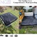 Outdoor Sandbox Cover, Square Kids Sand Box Covers Waterproof and Windproof, Children's Large Sandboxes Cover Sandproof.(78" L×78" W×9" H,Black)