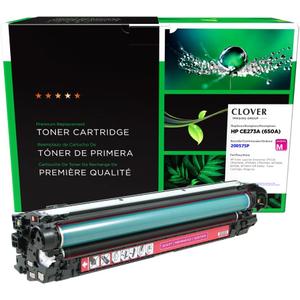 Clover Remanufactured Toner Cartridge Replacement for HP CE273A (HP 650A) | Magenta (15,000, Magenta)