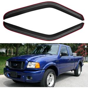 in-Channel Window Visors Rain Guards for 1993-2011 Ford Ranger, Window Vent Wind Deflectors Visors Shades for 1994-2009 Mazda B2300, 1998-2001 Mazda B2500, 1994-2007 Mazda B3000, 2PCS