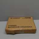 Forbena Corner Bathroom Counter Organizer, 2 Tier Bathroom Organizer Countertop, Small Bathroom Sink Top Trays Corner Shelf Stand for Makeup Vanity Perfume Skincare Decor Storage (White and Gold)