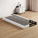 SHOANED Twin Size Box Springs - 5 Inch Low Profile Mattress Foundation No Noise Heavy Duty Metal Basics Bed Base with Clean Fabric Cover, Easy Assembly