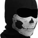 Black Balaclava Ghosts Skull Full Face Mask for Cosplay Party Halloween Outdoor Motorcycle Bike Cycling Skateboard Hiking Skiing Snowmobile Snowboard