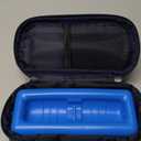 YOUSHARES Insulin Vials Cooler Travel Case - TSA Approved Diabetic Medication Vial Cooling Bag with Protective Ice Brick, Refrigerated Diabetes Supplies Organizer, Small Bottle Carrying Storage (01_navy Blue)