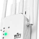 2025 WiFi Extenders Signal Booster for Home Long Range Up to 9800 sq. ft & 40 Devices, WiFi Extender Signal Booster, Quick Setup-Medium, Internet Repeater, WiFi Extender (white-d3)