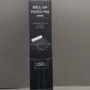 Newverest Jigsaw Puzzle Mat Roll Up, Saver Pad 55 x 35.5 Portable Keeper Up to 3000 Pieces with Non-Slip Rubber Bottom and Polyester Top + 3 Puzzle Sorting Trays, Travel-Friendly Storage Bag