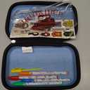 Innovative Designs Harry Potter Hogwarts Pencil Case Set with Stickers and Gel Pens for Kids, Molded with Zip Closure