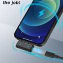 Wireless Lavalier Microphone for iPhone/Android with Type-C Plug, 48KHz, Noise Cancellation, Battery Charging Case Included, 98ft Range, Mini Microphones for Stream,TikTok,YouTube (Type-C)