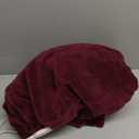 Sunbeam Electric Royal Luxe Microplush Heated Blanket, 12 Heat Settings, 12-Hour Auto Shut-Off, Fast Heating, Warm & Cozy, Machine Washable, Cabernet Color, Twin (84" x 62")