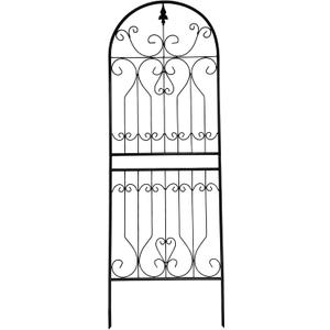 Trellis for Climbing Plants 70.8" H x 24.5" W Metal Premium Quality Material Rust-Resistant Climbing Frame Stylish Garden Addition Outdoor Roses Vine Ivy Clematis Trellises Black 1 Pack