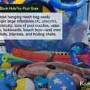 Heavy Duty Pool Storage Bag Kit, Floating Mesh Organizer for Pool Toys, Noodles, Floats and Swim Gear, Outdoor Storage