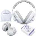 2 in 1 Baby Ear Muffs, Noise Reduction Earmuffs & Adjustable Headband for Baby, Hearing Protection Headphones