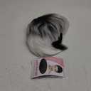 Layered Gray Wavy Wigs for White Women Short Hair Ombre Gray Pixie Synthetic Wig