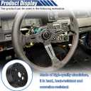 Grant Steering Wheel Hub Adapter Spacer Kit - 6 Hole to 3 Hole Conversion (Black, 1 Inch)