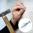 PAGOW 60 Pcs Self-Drilling Anchors, 3 Sizes Anchors and Screws for Heavy Duty, Metal Screw Anchors Kit, No Drill and Holes in Wall (Silver, 1.18"+1.37"+1.77")